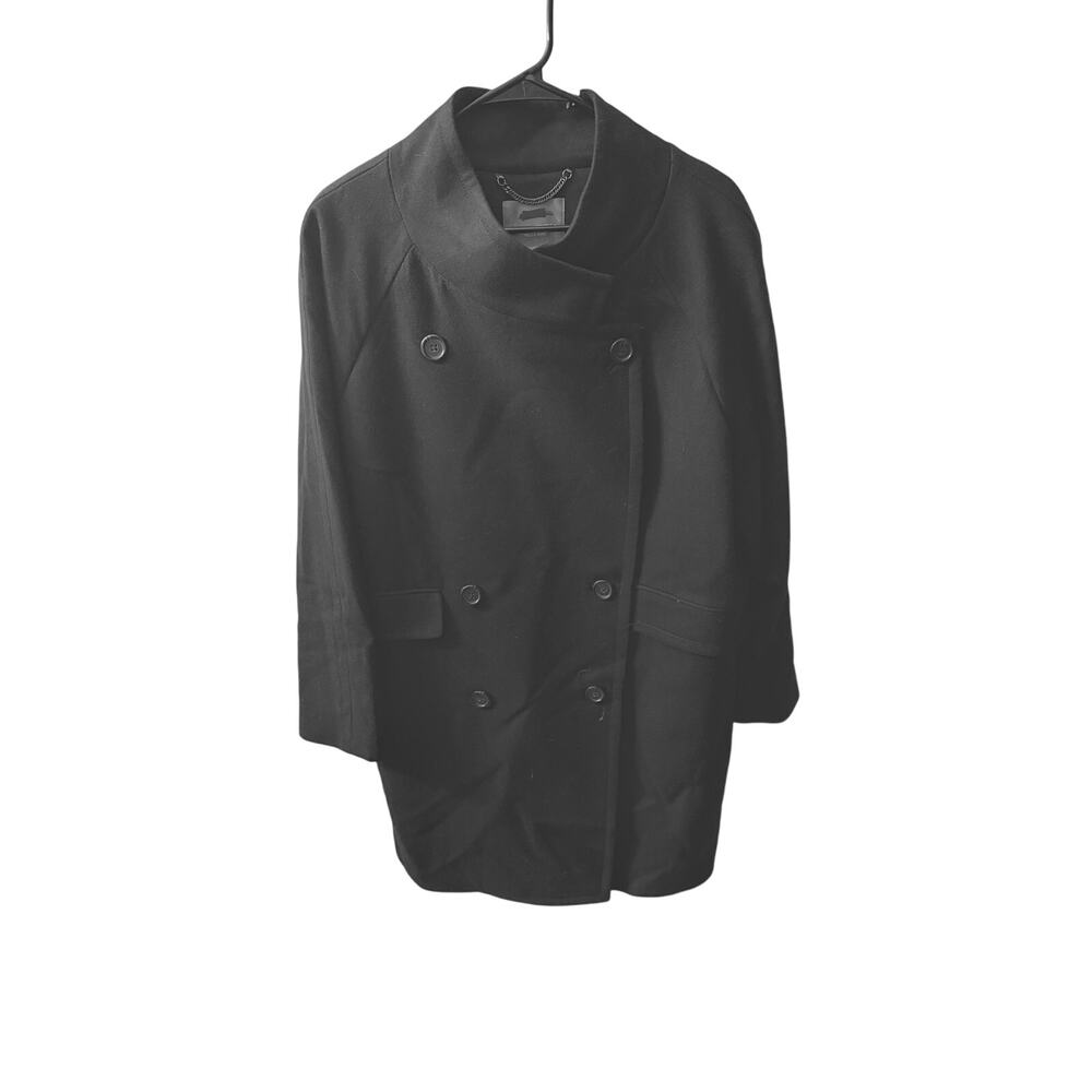 J.Crew by Nello Gori Size 14 Wool Cashmere Double Breasted Mid Length Pea Coat